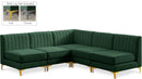 Alina Green Velvet Modular Sectional - Town Of Bargains Furniture - NY