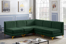 Alina Green Velvet Modular Sectional - Town Of Bargains Furniture - NY