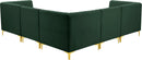 Alina Green Velvet Modular Sectional - Town Of Bargains Furniture - NY