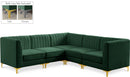 Alina Green Velvet Modular Sectional - Town Of Bargains Furniture - NY