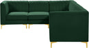 Alina Green Velvet Modular Sectional - Town Of Bargains Furniture - NY