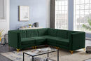 Alina Green Velvet Modular Sectional - Town Of Bargains Furniture - NY