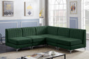 Alina Green Velvet Modular Sectional - Town Of Bargains Furniture - NY