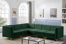 Alina Green Velvet Modular Sectional - Town Of Bargains Furniture - NY