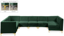 Alina Green Velvet Modular Sectional - Town Of Bargains Furniture - NY