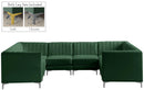 Alina Green Velvet Modular Sectional - Town Of Bargains Furniture - NY