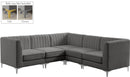 Alina Grey Velvet Modular Sectional - Town Of Bargains Furniture - NY