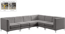 Alina Grey Velvet Modular Sectional - Town Of Bargains Furniture - NY