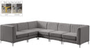 Alina Grey Velvet Modular Sectional - Town Of Bargains Furniture - NY