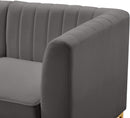 Alina Grey Velvet Modular Sectional - Town Of Bargains Furniture - NY
