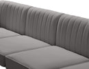 Alina Grey Velvet Modular Sectional - Town Of Bargains Furniture - NY