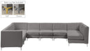 Alina Grey Velvet Modular Sectional - Town Of Bargains Furniture - NY