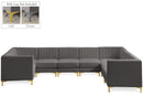Alina Grey Velvet Modular Sectional - Town Of Bargains Furniture - NY