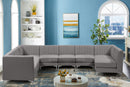 Alina Grey Velvet Modular Sectional - Town Of Bargains Furniture - NY