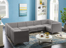 Alina Grey Velvet Modular Sectional - Town Of Bargains Furniture - NY