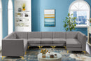 Alina Grey Velvet Modular Sectional - Town Of Bargains Furniture - NY