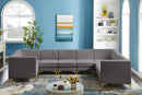 Alina Grey Velvet Modular Sectional - Town Of Bargains Furniture - NY
