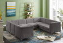 Alina Grey Velvet Modular Sectional - Town Of Bargains Furniture - NY