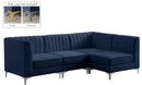 Alina Navy Velvet Modular Sectional - Town Of Bargains Furniture - NY