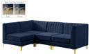 Alina Navy Velvet Modular Sectional - Town Of Bargains Furniture - NY