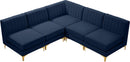 Alina Navy Velvet Modular Sectional - Town Of Bargains Furniture - NY