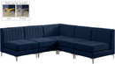 Alina Navy Velvet Modular Sectional - Town Of Bargains Furniture - NY