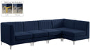 Alina Navy Velvet Modular Sectional - Town Of Bargains Furniture - NY