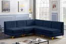 Alina Navy Velvet Modular Sectional - Town Of Bargains Furniture - NY