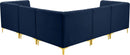 Alina Navy Velvet Modular Sectional - Town Of Bargains Furniture - NY