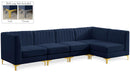 Alina Navy Velvet Modular Sectional - Town Of Bargains Furniture - NY