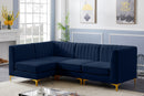 Alina Navy Velvet Modular Sectional - Town Of Bargains Furniture - NY