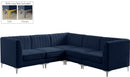 Alina Navy Velvet Modular Sectional - Town Of Bargains Furniture - NY