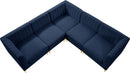 Alina Navy Velvet Modular Sectional - Town Of Bargains Furniture - NY