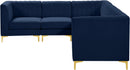 Alina Navy Velvet Modular Sectional - Town Of Bargains Furniture - NY