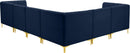 Alina Navy Velvet Modular Sectional - Town Of Bargains Furniture - NY