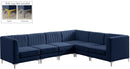 Alina Navy Velvet Modular Sectional - Town Of Bargains Furniture - NY