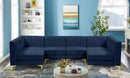Alina Navy Velvet Modular Sectional - Town Of Bargains Furniture - NY