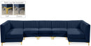 Alina Navy Velvet Modular Sectional - Town Of Bargains Furniture - NY