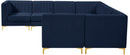Alina Navy Velvet Modular Sectional - Town Of Bargains Furniture - NY