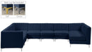 Alina Navy Velvet Modular Sectional - Town Of Bargains Furniture - NY