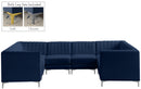 Alina Navy Velvet Modular Sectional - Town Of Bargains Furniture - NY