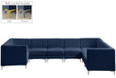 Alina Navy Velvet Modular Sectional - Town Of Bargains Furniture - NY