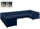 Alina Navy Velvet Modular Sectional - Town Of Bargains Furniture - NY