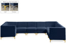 Alina Navy Velvet Modular Sectional - Town Of Bargains Furniture - NY