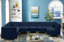 Alina Navy Velvet Modular Sectional - Town Of Bargains Furniture - NY