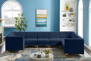 Alina Navy Velvet Modular Sectional - Town Of Bargains Furniture - NY