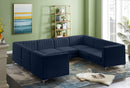 Alina Navy Velvet Modular Sectional - Town Of Bargains Furniture - NY