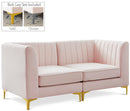 Alina Pink Velvet Modular Sectional - Town Of Bargains Furniture - NY
