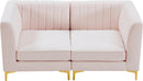 Alina Pink Velvet Modular Sectional - Town Of Bargains Furniture - NY