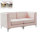 Alina Pink Velvet Modular Sectional - Town Of Bargains Furniture - NY